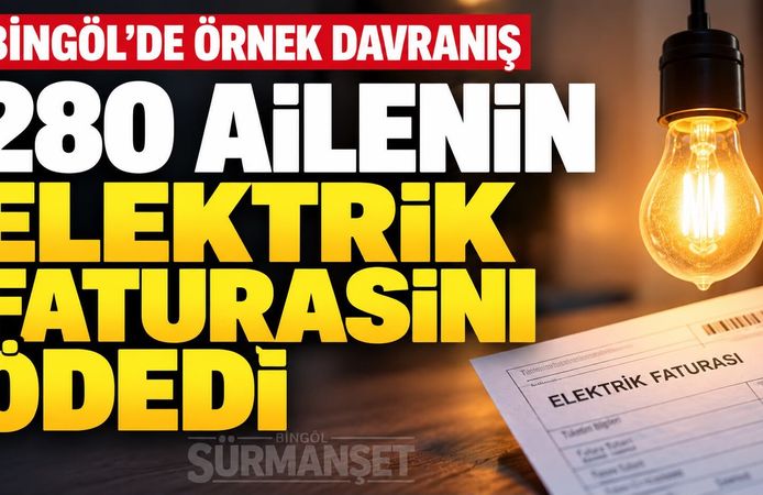 Bingöllü İş İnsanından 280 Aileye Elektrik Faturası Desteği