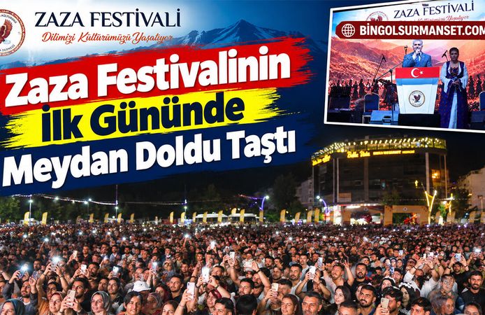 Zaza Festivalinin İlk Gününde Meydan Doldu Taştı