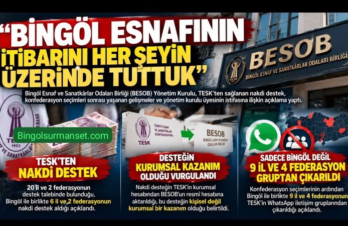 BESOB: "Bingöl Esnafının İtibarını Her Şeyin Üzerinde Tuttuk"