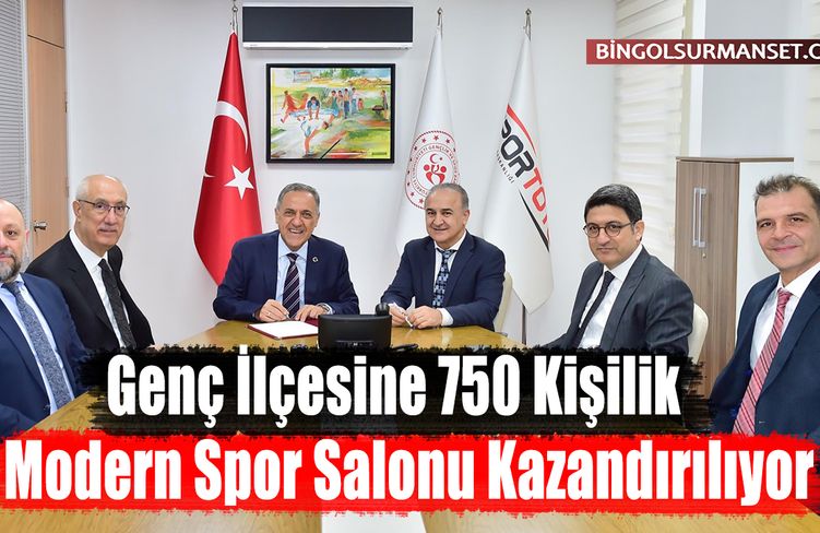 Genç İlçesine 750 Kişilik Modern Spor Salonu Kazandırılıyor
