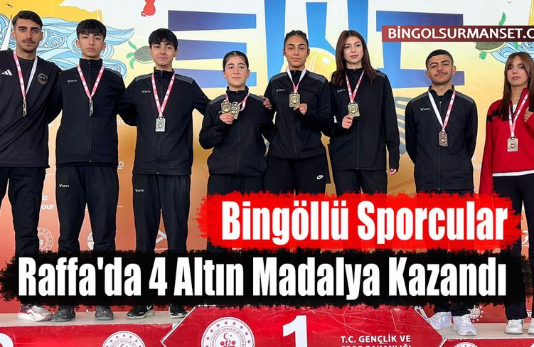 Bingöllü Sporcular Raffa'da 4 Altın Madalya Kazandı
