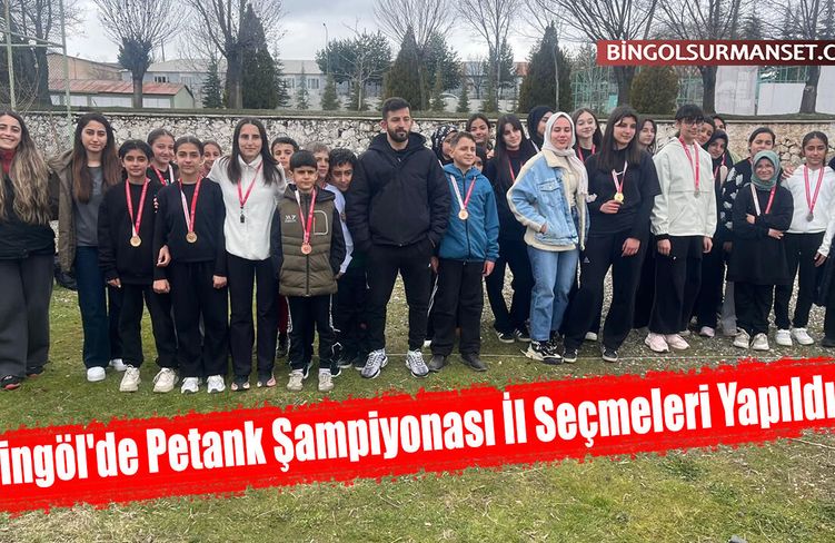 Bingöl'de Petank Şampiyonası İl Seçmeleri Yapıldı