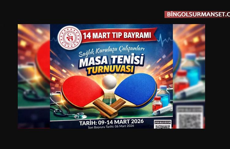 Sağlık Çalışanları Masa Tenisi Turnuvası'nda Buluşuyor