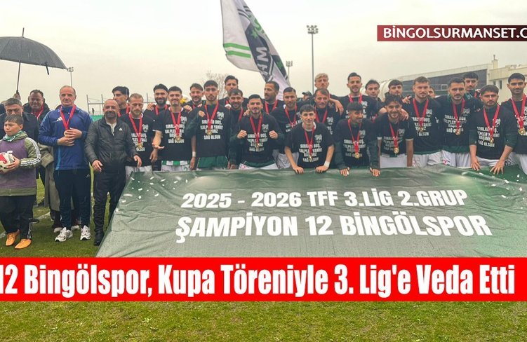 12 Bingölspor, Kupa Töreniyle 3. Lig'e Veda Etti