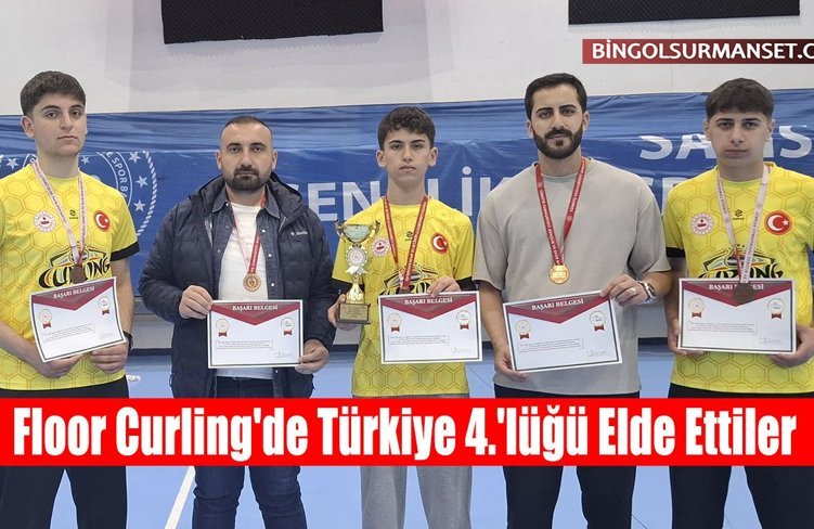 Floor Curling'de Türkiye 4.'lüğü Elde Ettiler