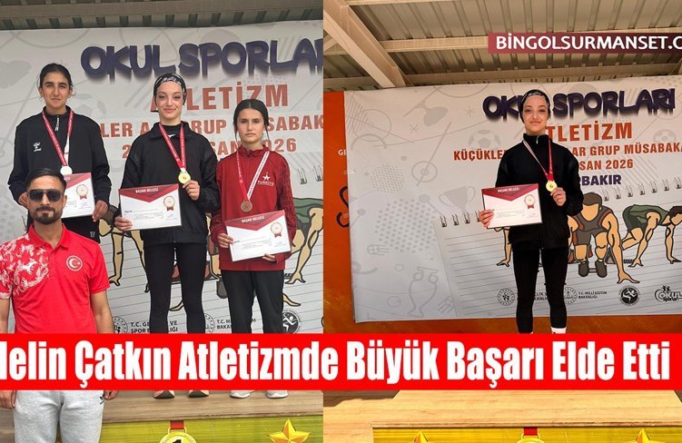Helin Çatkın Atletizmde Büyük Başarı Elde Etti
