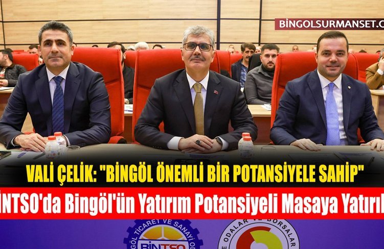 BİNTSO'da Bingöl'ün Yatırım Potansiyeli Masaya Yatırıldı