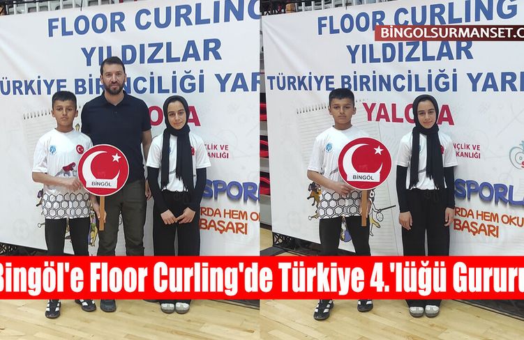 Bingöl'e Floor Curling'de Türkiye 4.'lüğü Gururu