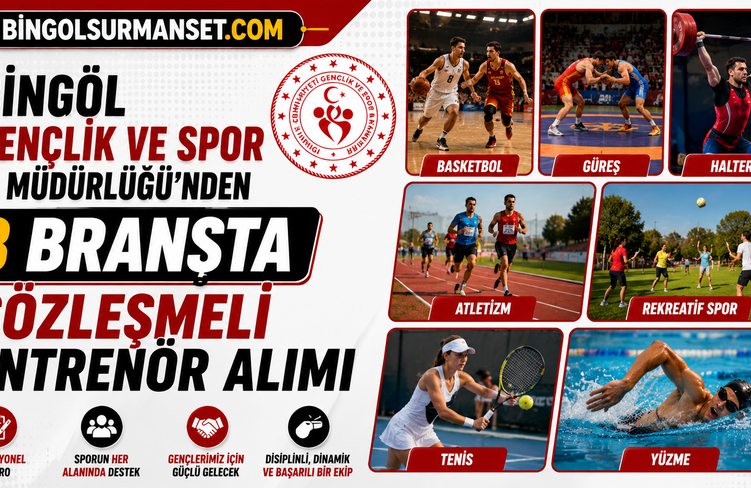 Gençlik ve Spor İl Müdürlüğü’nden 8 Branşta Sözleşmeli Antrenör Alımı