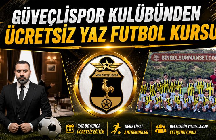 Güveçlispor Kulübünden Ücretsiz Yaz Futbol Kursu