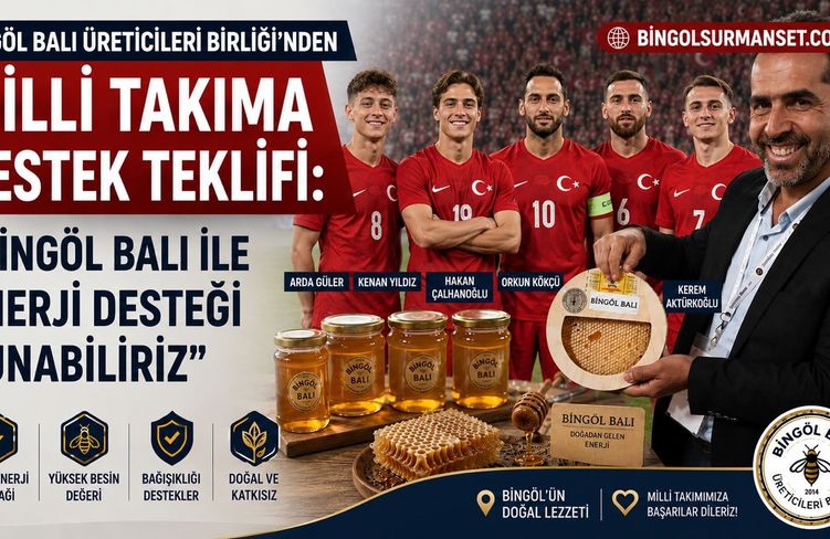 Bingöl Balı Üreticileri Birliği'nden Milli Takıma Destek Teklifi