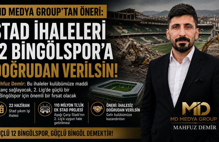 Mahfuz Demir’den Dikkat Çeken Öneri: Spor İhaleleri 12 Bingölspor’a Verilsin