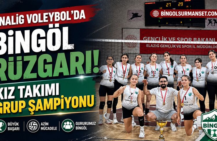 ANALİG Voleybol’da Bingöl Rüzgarı: Kız Takımı Grup Şampiyonu