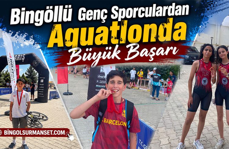 Bingöllü Genç Sporculardan Aquatlonda Büyük Başarı