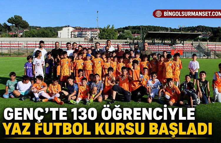 Genç’te 130 Öğrenciyle Yaz Futbol Kursu Başladı