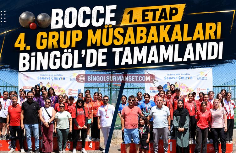 Bocce 1. Etap 4. Grup Müsabakaları Bingöl’de Tamamlandı