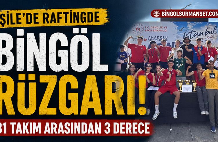 Şile’de Raftingde Bingöl Rüzgarı: 31 Takım Arasından 3 Derece
