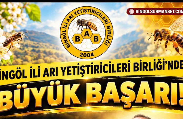 Bingöl İli Arı Yetiştiricileri Birliği’ne 3. Kez 1. Derece Belgesi