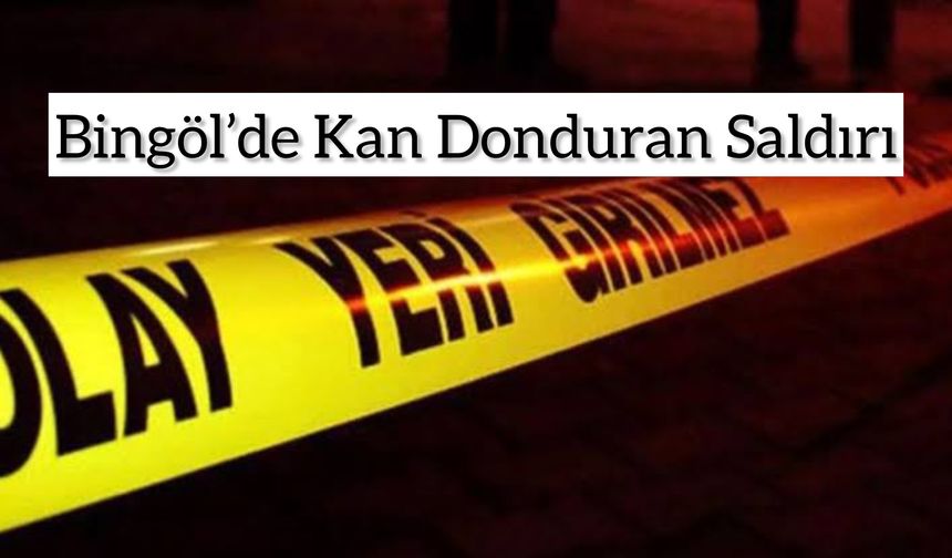 Bingöl'de Kan Donduran Saldırı: 1 Kişi Öldü, Saldırgan Yakalandı!