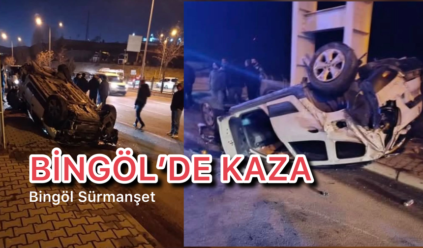 Bingöl’de Kaza: Otomobil Takla Attı