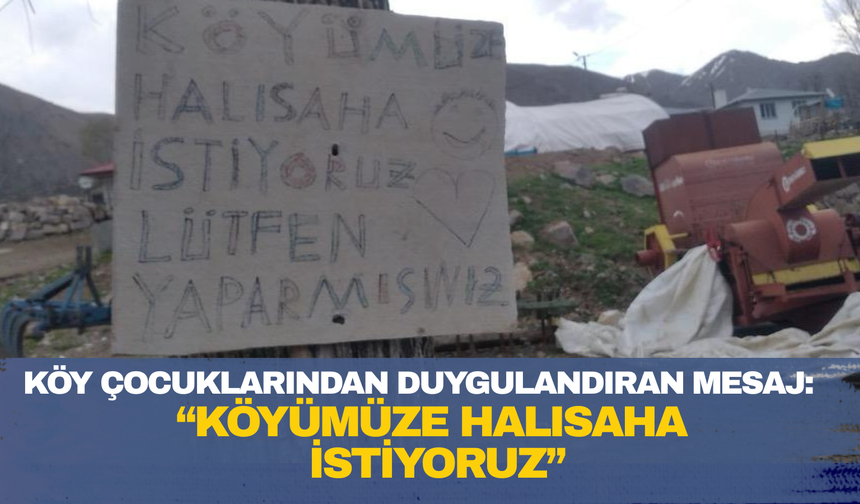Köy Çocuklarından Duygulandıran Mesaj: “Köyümüze Halısaha İstiyoruz”