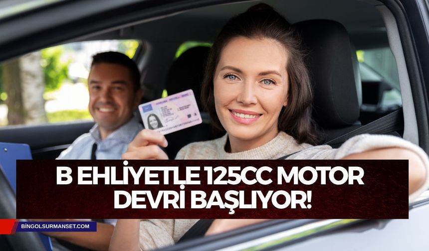 B Ehliyetle 125cc Motor Devri Başlıyor!