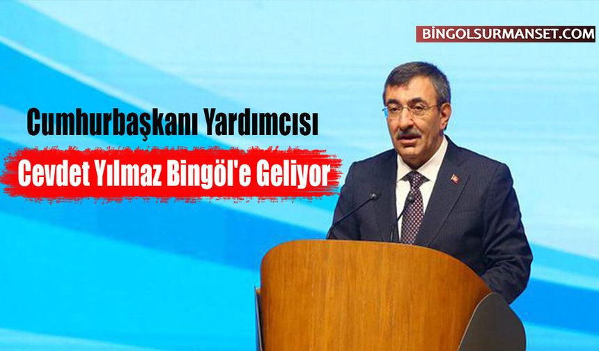 Cumhurbaşkanı Yardımcısı Cevdet Yılmaz Bingöl'e Geliyor