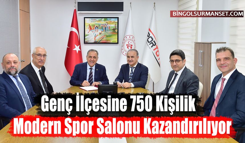 Genç İlçesine 750 Kişilik Modern Spor Salonu Kazandırılıyor