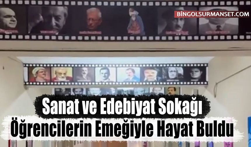 Sanat ve Edebiyat Sokağı Öğrencilerin Emeğiyle Hayat Buldu