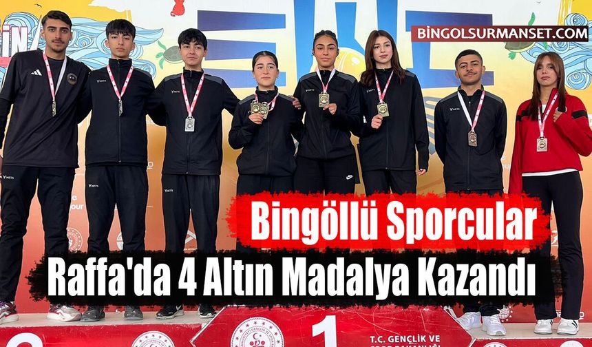 Bingöllü Sporcular Raffa'da 4 Altın Madalya Kazandı