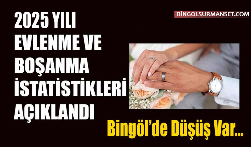 Evlenme ve Boşanma İstatistikleri Açıklandı
