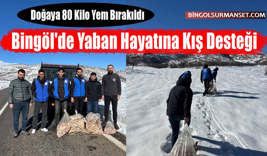 Yaban Hayatına Kış Desteği: Doğaya 80 Kilo Yem Bırakıldı