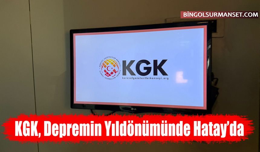 KGK, Depremin Yıldönümünde Hatay’da