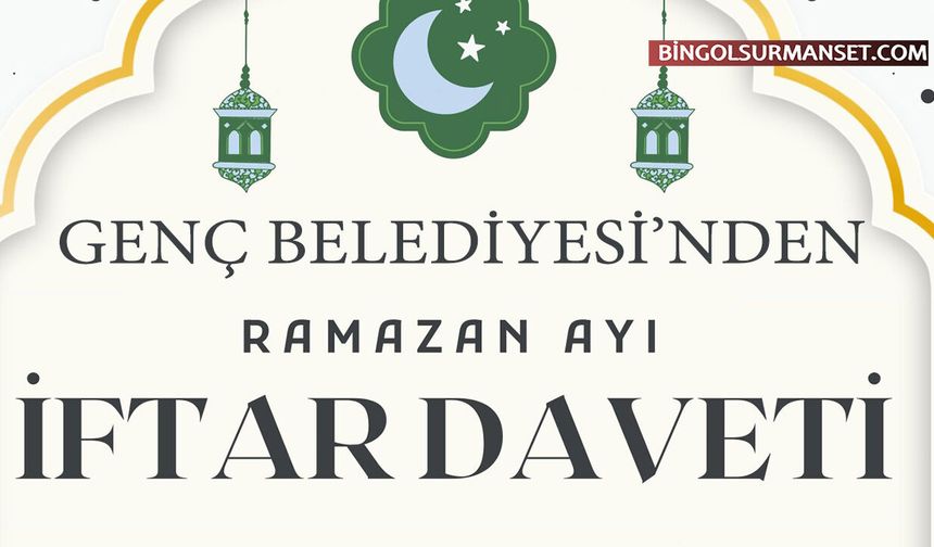 Genç Belediyesi'nden Ramazan'da Millet Bahçesi'nde İftar Buluşması