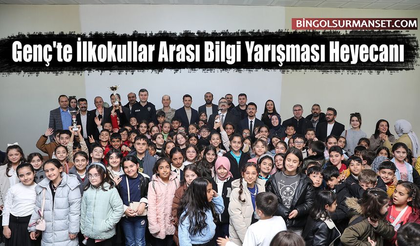 Genç'te İlkokullar Arası Bilgi Yarışması Heyecanı