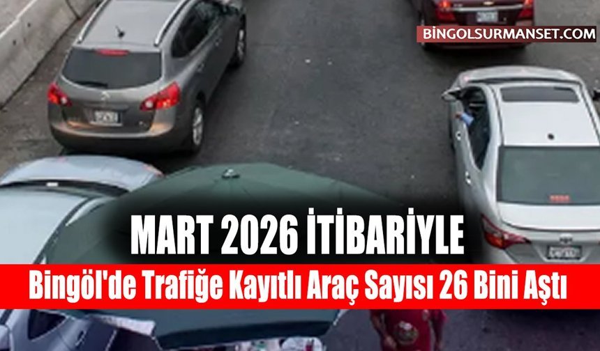 Bingöl'de Trafiğe Kayıtlı Araç Sayısı 26 Bini Aştı