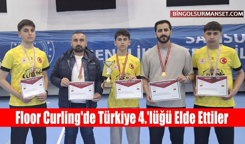 Floor Curling'de Türkiye 4.'lüğü Elde Ettiler