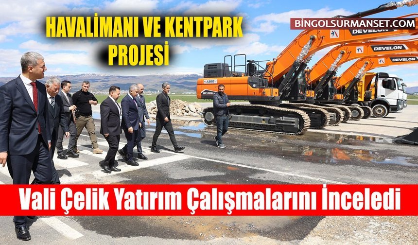 Vali Çelik Yatırım Çalışmalarını İnceledi