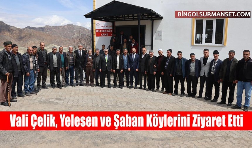 Vali Çelik, Yelesen ve Şaban Köylerini Ziyaret Etti