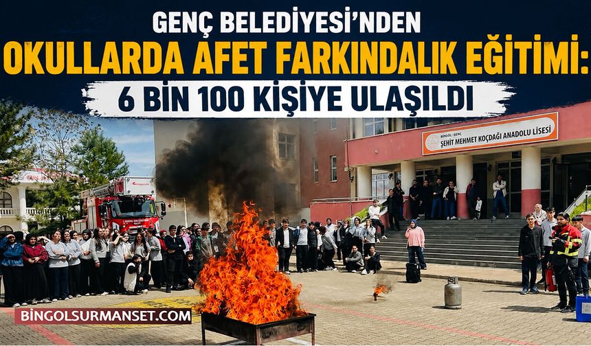 Genç Belediyesi'nden Okullarda Afet Farkındalık Eğitimi
