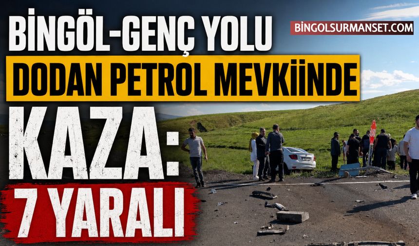 Bingöl-Genç Yolu Dodan Petrol Mevkiinde Kaza