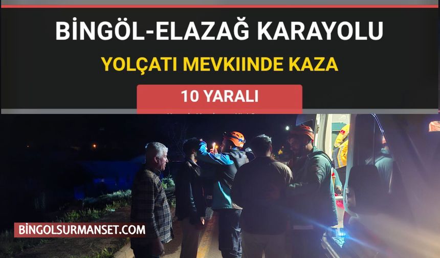 Bingöl-Elazığ Karayolu Yolçatı Mevkiinde Kaza
