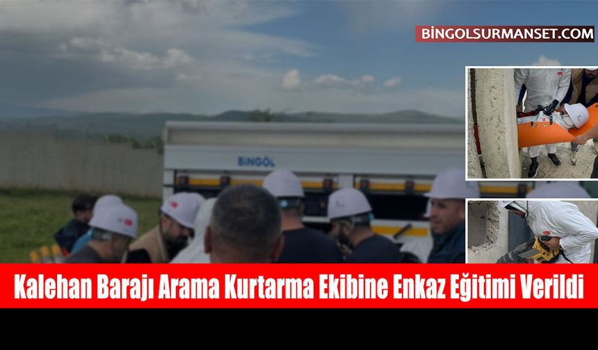 Kalehan Barajı Arama Kurtarma Ekibine Enkaz Eğitimi Verildi