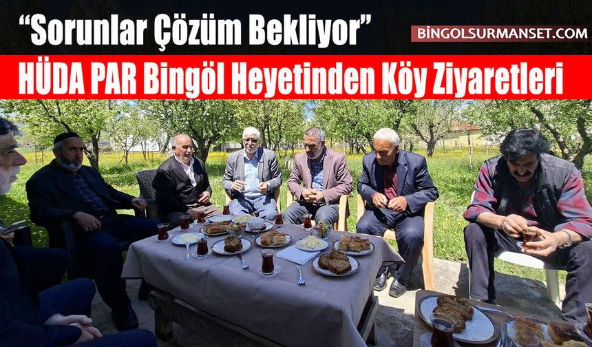 HÜDA PAR Bingöl Heyetinden Köy Ziyaretleri