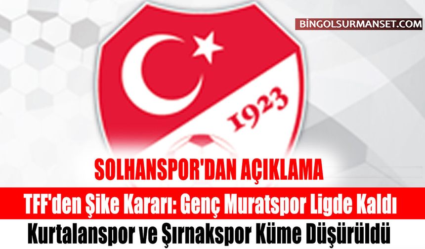 TFF'den Şike Kararı: Genç Muratspor Ligde Kaldı