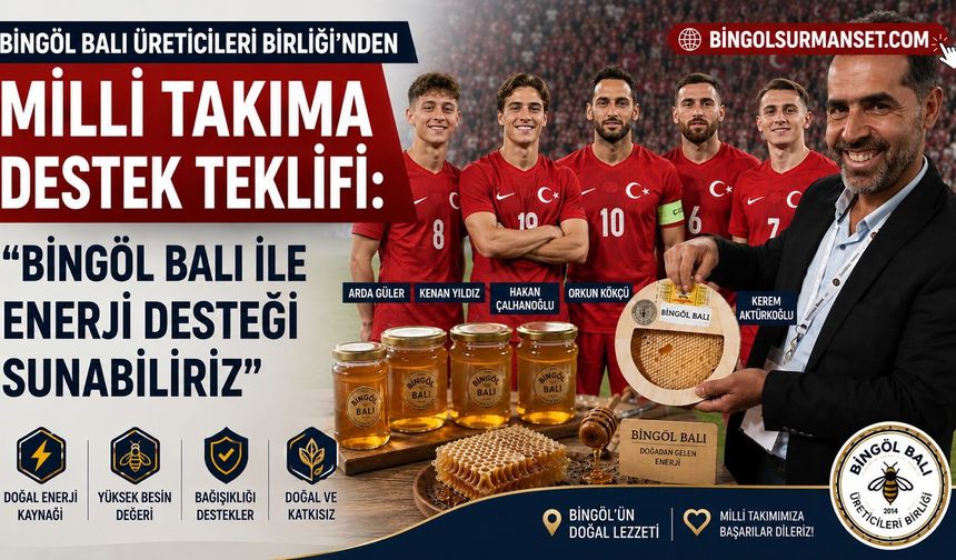 Bingöl Balı Üreticileri Birliği'nden Milli Takıma Destek Teklifi
