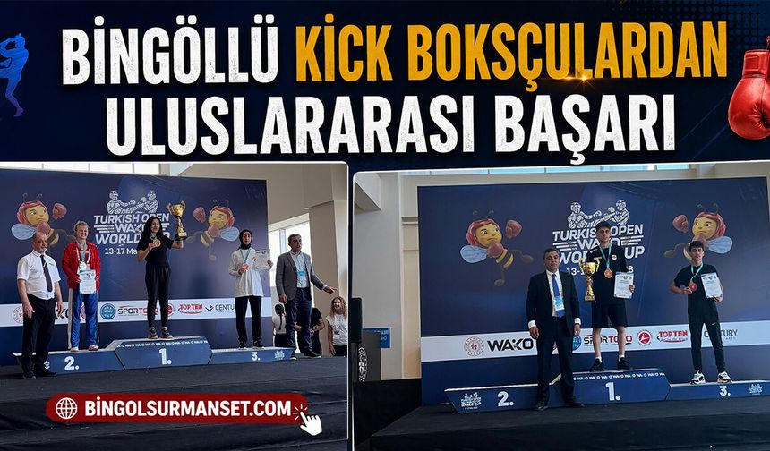 Bingöllü Kick Boksçulardan Uluslararası Başarı