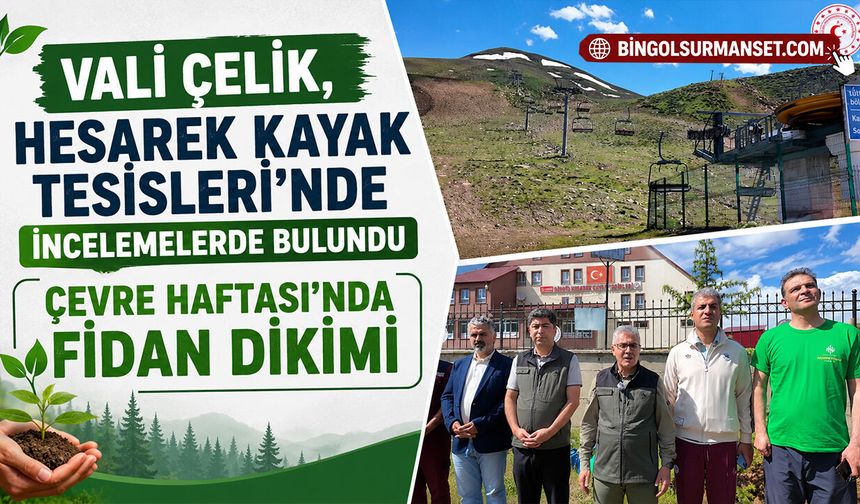 Vali Çelik, Hesarek Kayak Tesisleri'nde İncelemelerde Bulundu