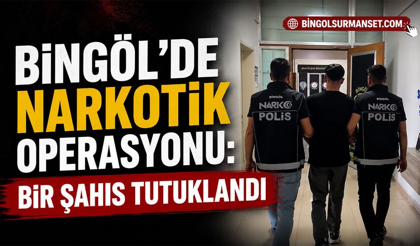 Bingöl’de Narkotik Operasyonu: Bir Şahıs Tutuklandı