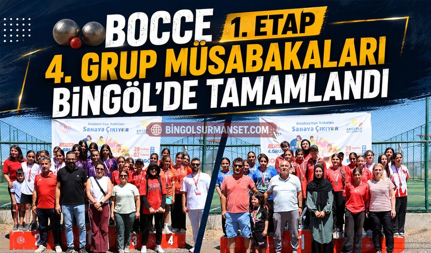 Bocce 1. Etap 4. Grup Müsabakaları Bingöl’de Tamamlandı